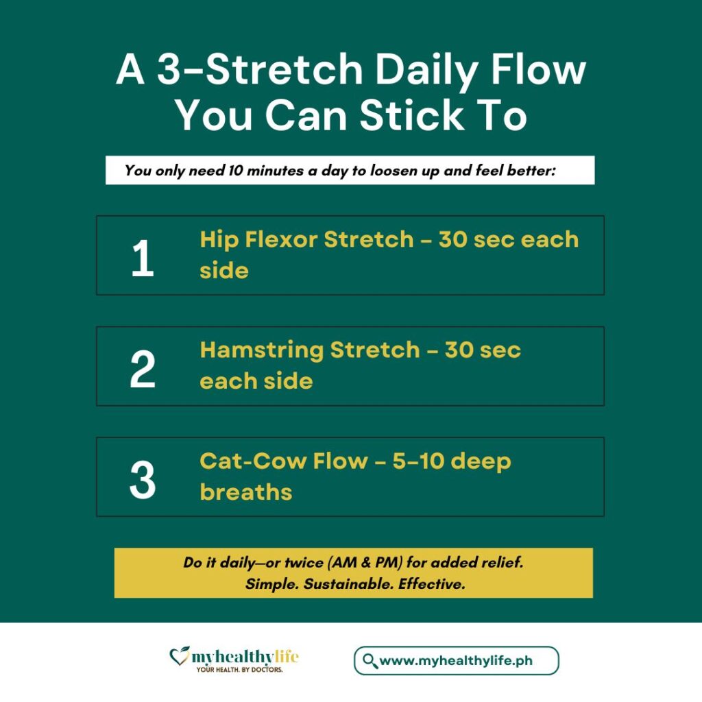 A 3-Stretch Daily Flow You Can Stick To